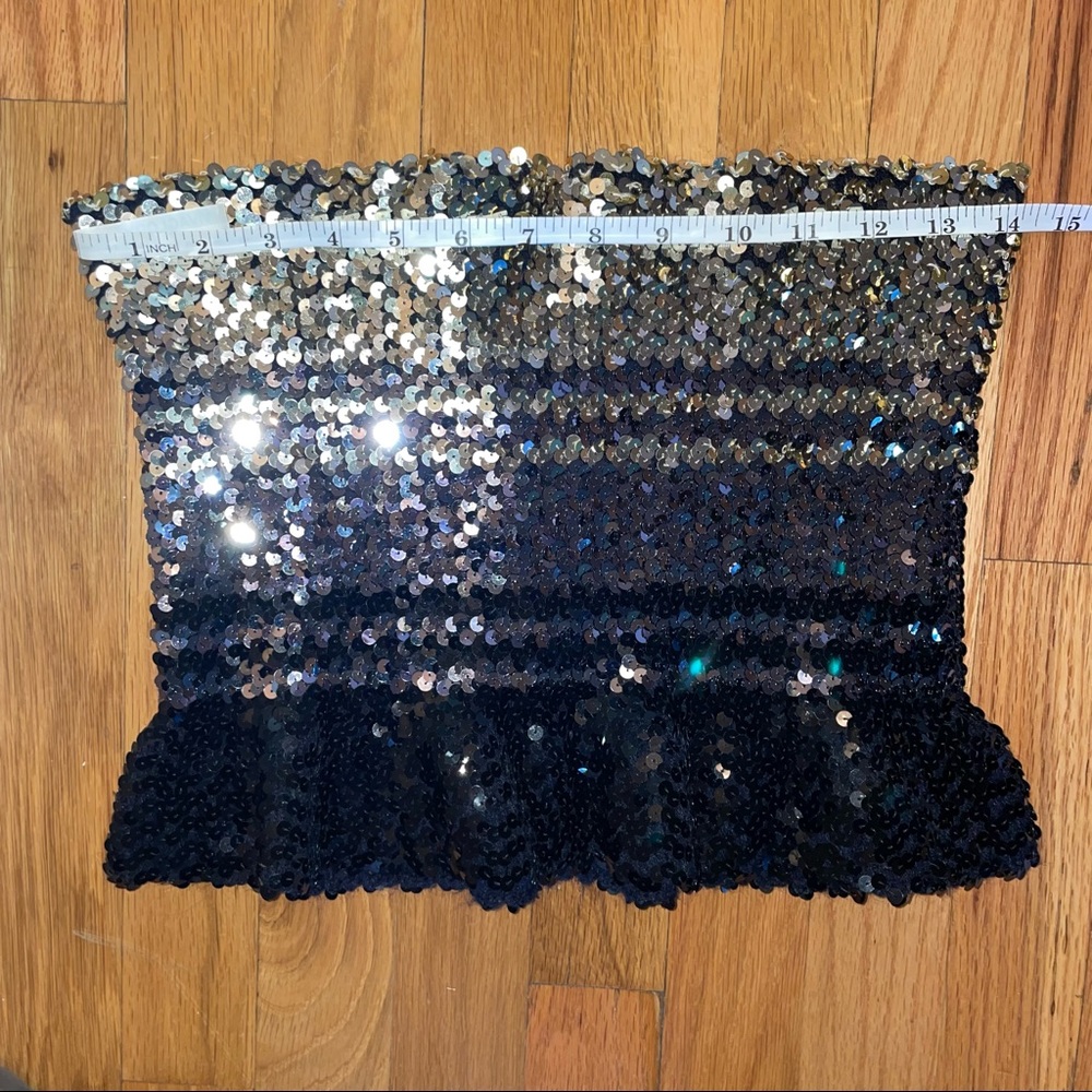 vintage sequined tube top